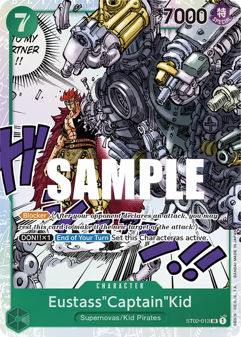 Eustass"Captain"Kid (013), card ST02-013 from Starter Deck 2: Worst Generation