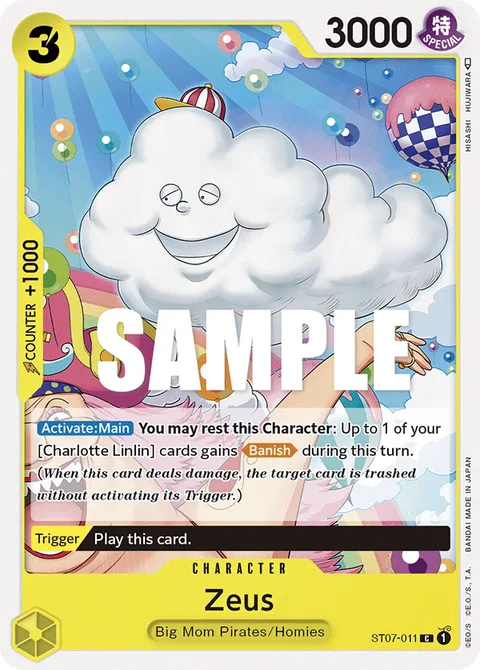 Zeus, card ST07-011 from Starter Deck 7: Big Mom Pirates