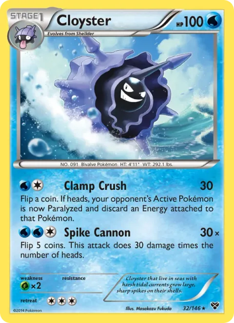 Cloyster, carte 32 de XY