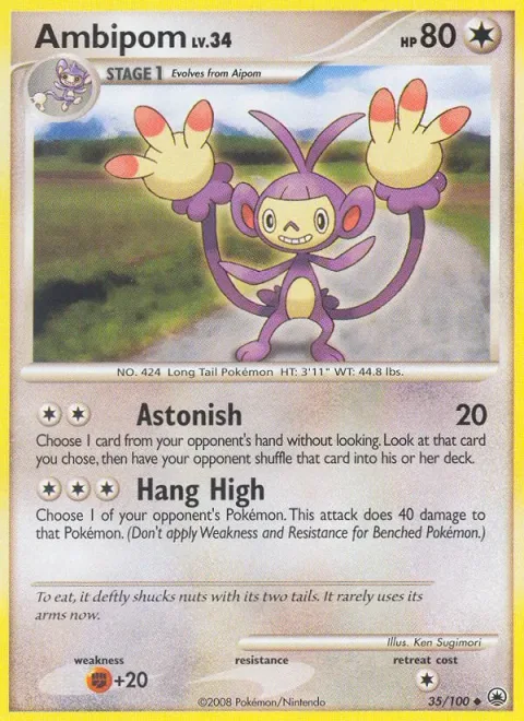 Ambipom, carte 35 de Majestic Dawn