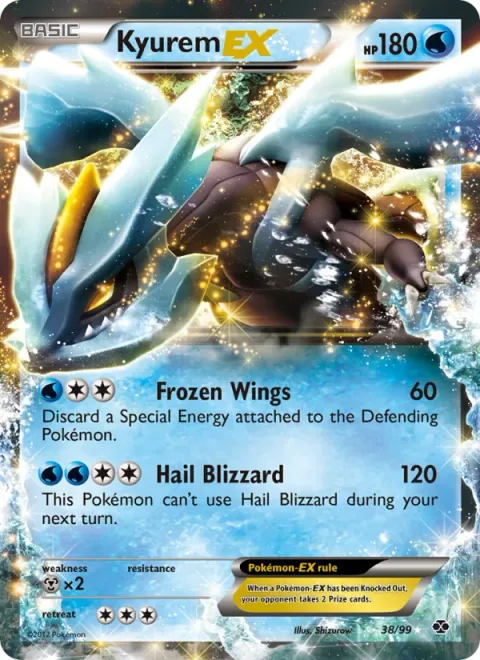 Kyurem-EX, card 38 from Next Destinies