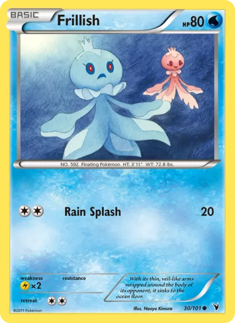Frillish, card 30 from Noble Victories