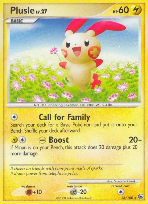 Plusle, carte 28 de Majestic Dawn