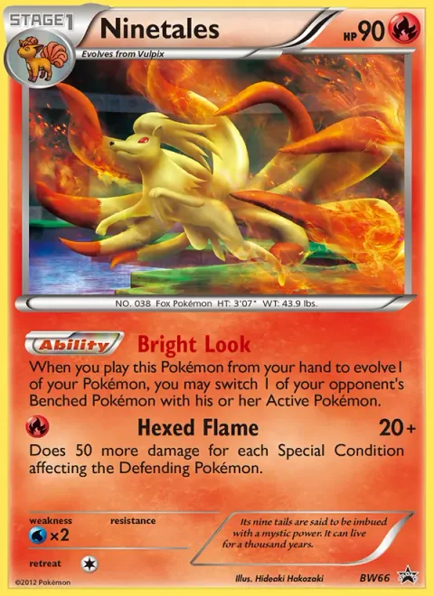 Ninetales, carte BW66 de BW Black Star Promos