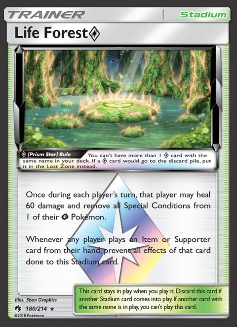 Life Forest ◇, carte 180 de Lost Thunder