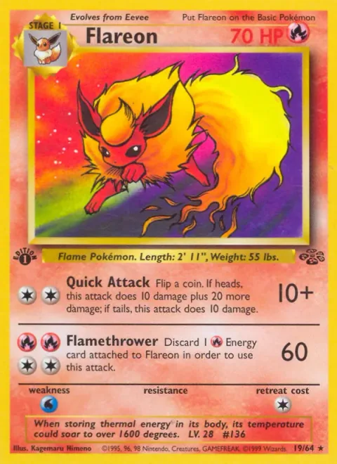Flareon, carte 19 de Jungle
