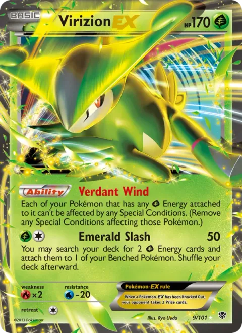 Virizion-EX, carte 9 de Plasma Blast