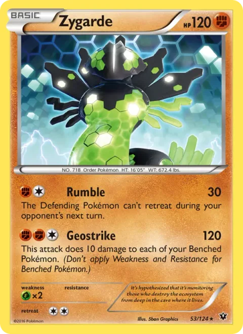 Zygarde, carte 53 de Fates Collide