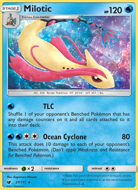 Milotic, card 27 from Crimson Invasion