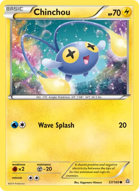 Chinchou, carte 57 de Primal Clash