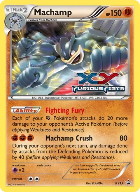 Machamp, carte XY13 de XY Black Star Promos