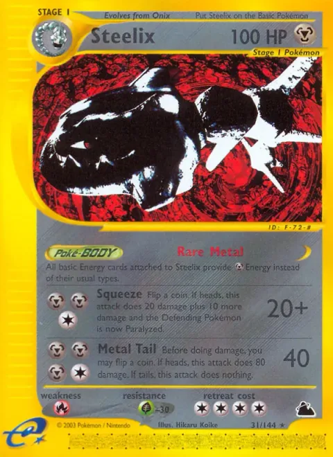 Steelix, card 31 from Skyridge