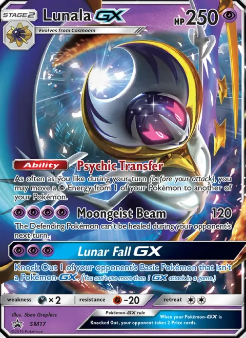 Lunala GX, carte SM17 de SM Black Star Promos