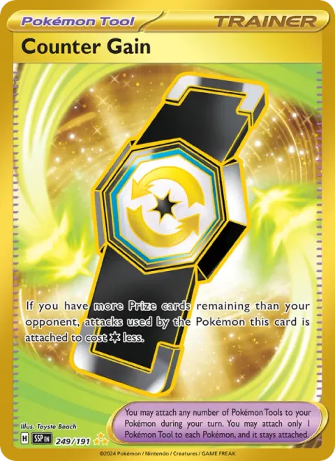 Counter Gain, carte 249 de Surging Sparks