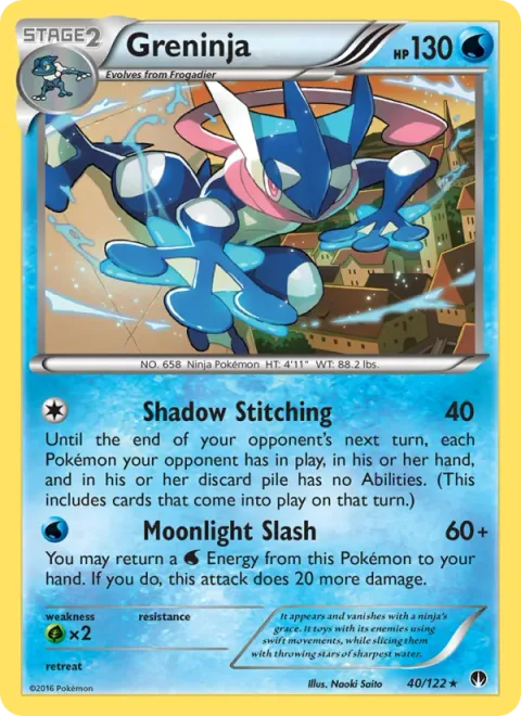 Greninja, carte 40 de BREAKpoint