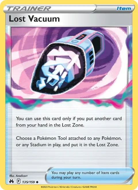 Lost Vacuum, card 135 from Crown Zenith