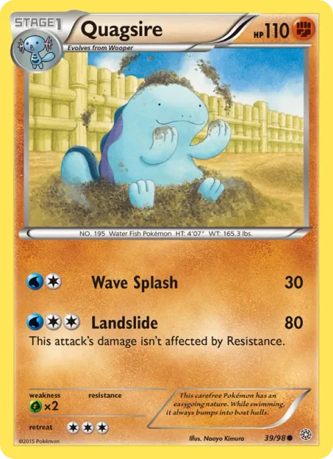 Quagsire, card 39 from Ancient Origins