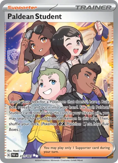 Paldean Student, carte 231 de Paldean Fates
