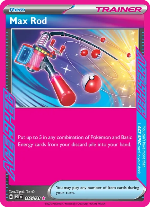 Max Rod, carte 116 de Prismatic Evolutions
