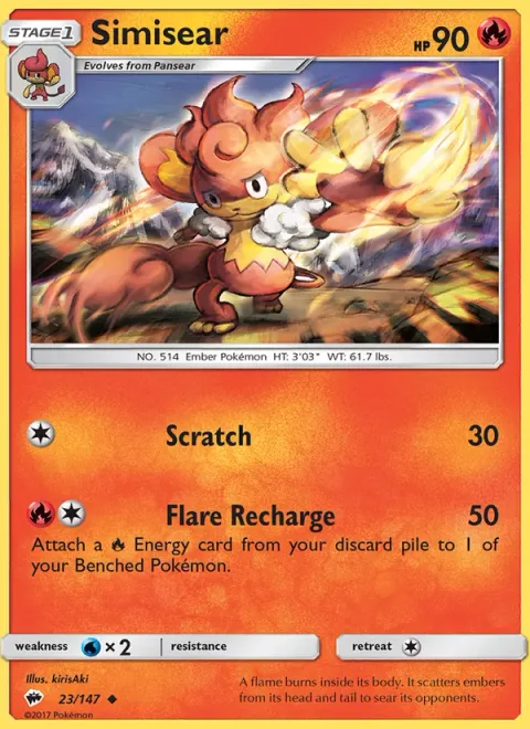 Simisear, card 23 from Burning Shadows