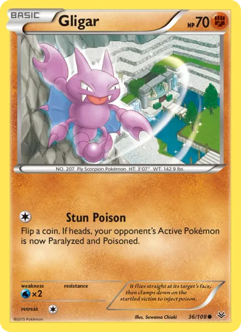 Gligar, carte 36 de Roaring Skies