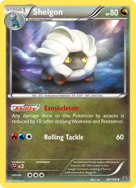 Shelgon, card 56 from Roaring Skies