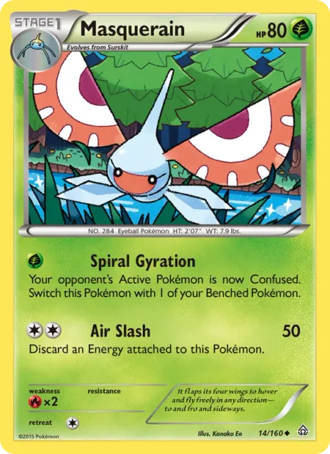 Masquerain, card 14 from Primal Clash
