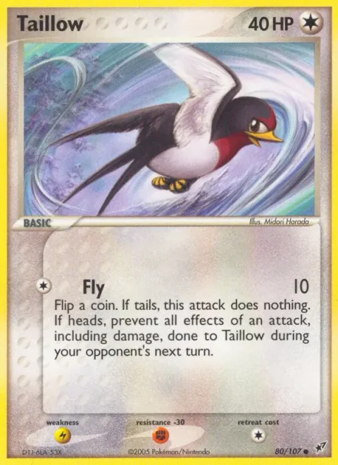 Taillow, card 80 from Deoxys