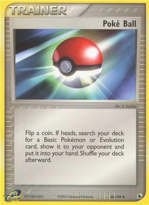 Poké Ball, card 86 from Ruby & Sapphire