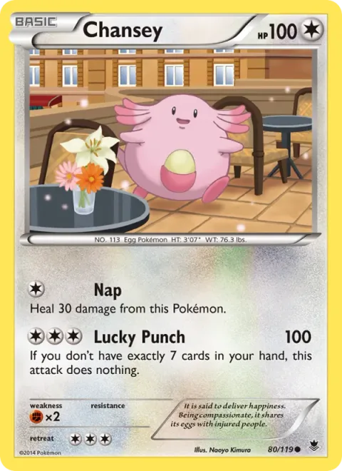 Chansey, carte 80 de Phantom Forces