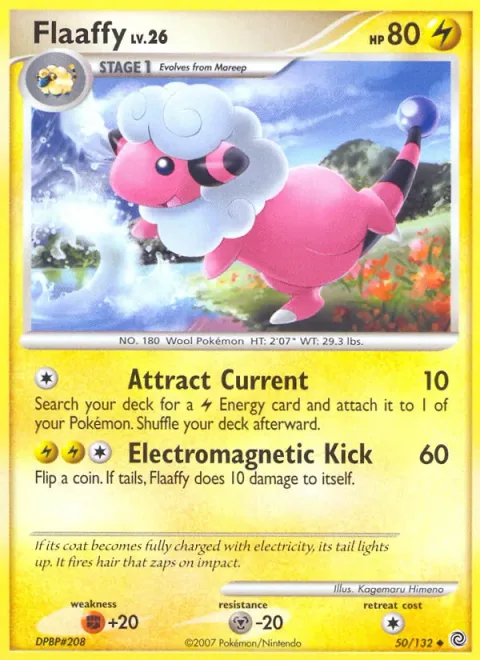 Flaaffy, card 50 from Secret Wonders
