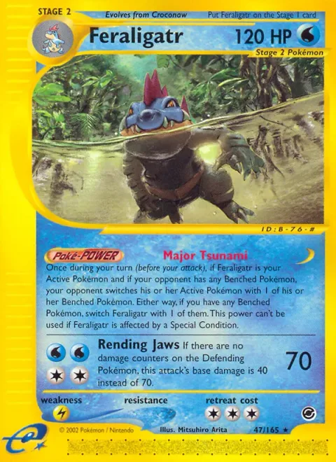 Feraligatr, card 47 from Expedition Base Set