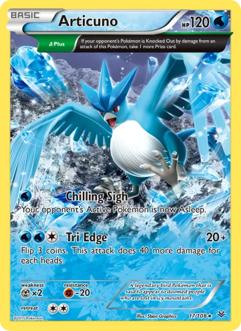 Articuno, carte 17 de Roaring Skies