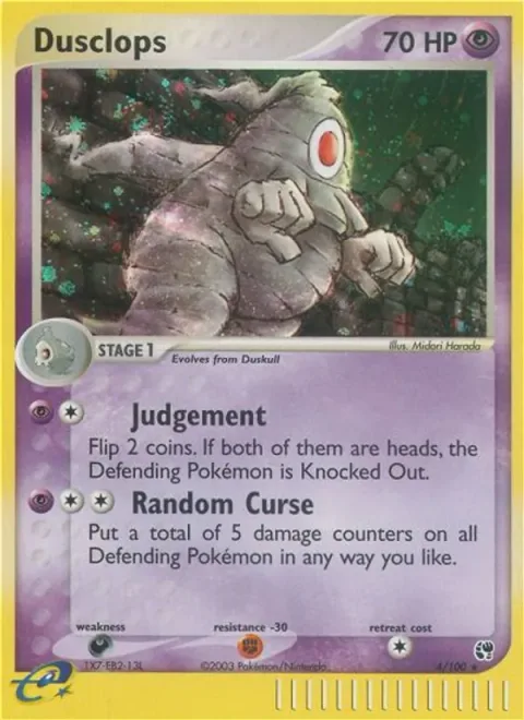 Dusclops, carte 4 de Sandstorm