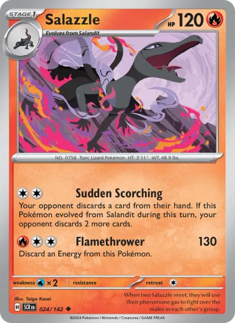 Salazzle, carte 024 de Stellar Crown