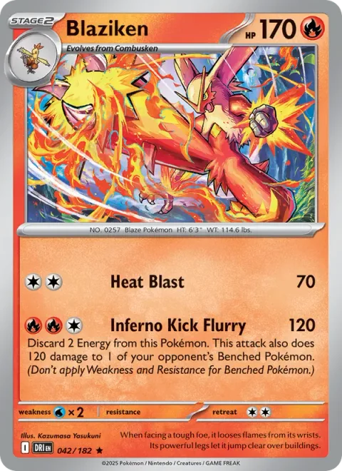 Blaziken, carte 042 de Destined Rivals