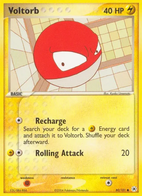 Voltorb, card 80 from Hidden Legends