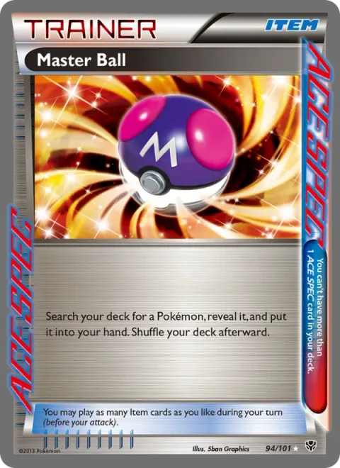 Master Ball, card 94 from Plasma Blast
