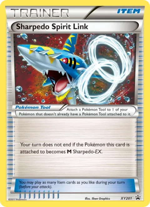 Sharpedo Spirit Link, carte XY201 de XY Black Star Promos