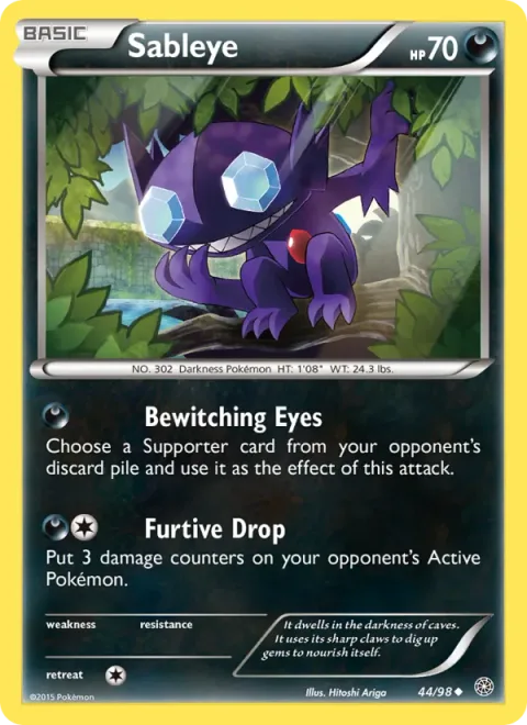 Sableye, carte 44 de Ancient Origins