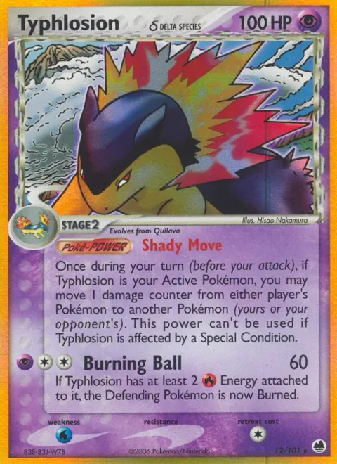 Typhlosion δ, card 12 from Dragon Frontiers