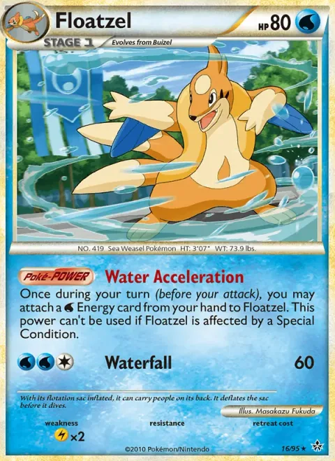 Floatzel, carte 16 de Unleashed