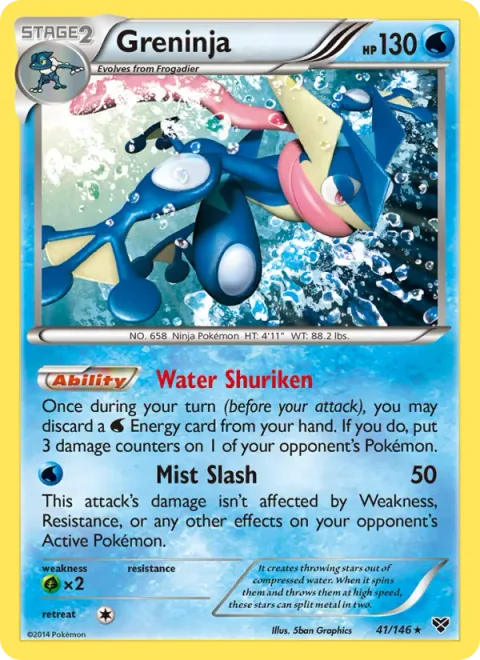 Greninja, card 41 from XY