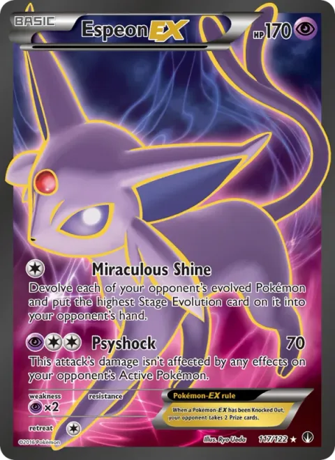 Espeon EX, card 117 from BREAKpoint