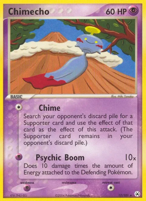 Chimecho, card 17 from Hidden Legends