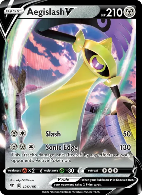Aegislash V, carte 126 de Vivid Voltage
