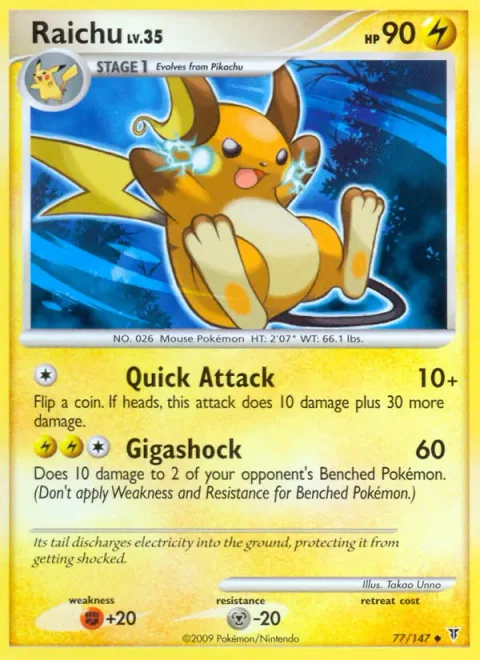 Raichu, card 77 from Supreme Victors