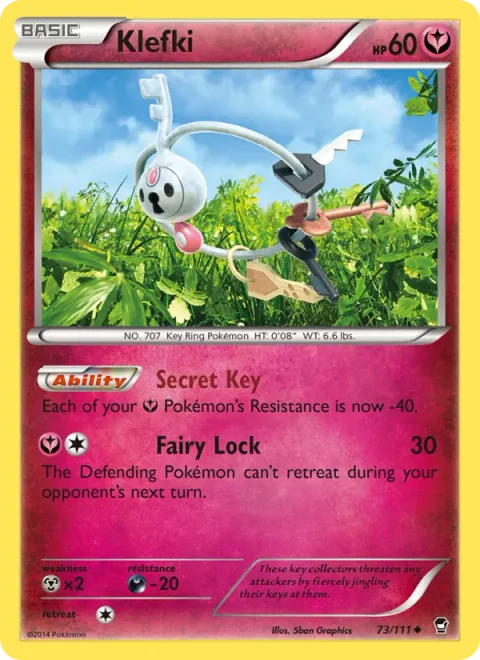 Klefki, carte 73 de Furious Fists