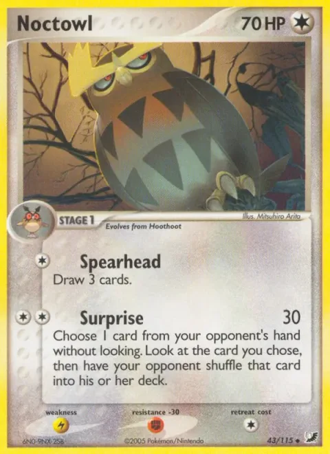 Noctowl, carte 43 de Unseen Forces