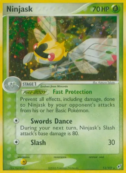 Ninjask, card 13 from Deoxys